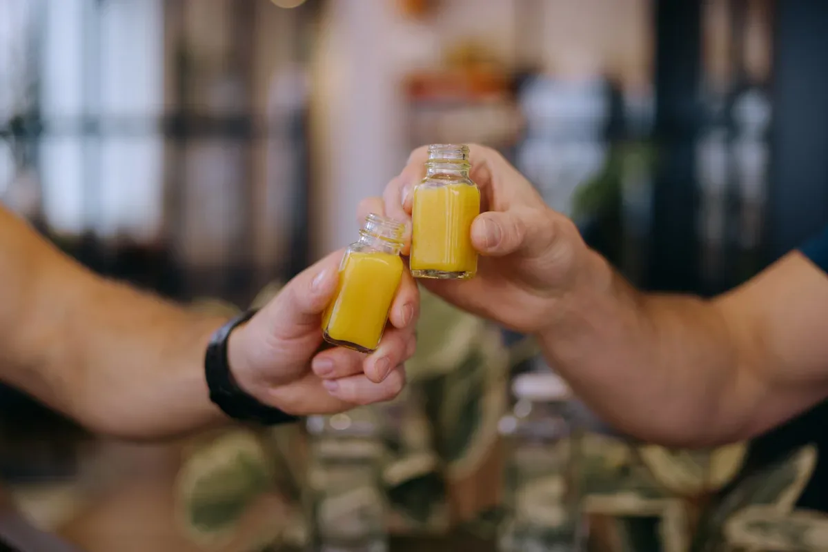 Toasting wellness shots