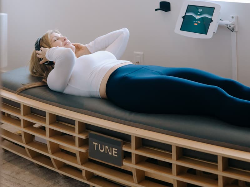 A full-body sound bath on the TUNE